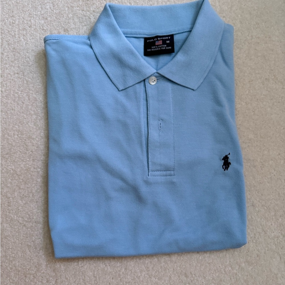 Polo SPORT by Ralph Lauren Light Blue Polo Shirt vintage